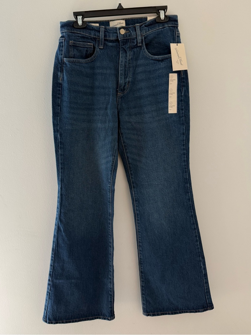 Universal Thread Women's Dark Blue Flare Jeans Size 8 Short NWT #Lux-W
